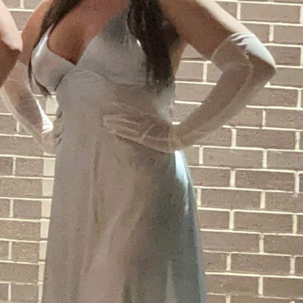 Baby blue dress